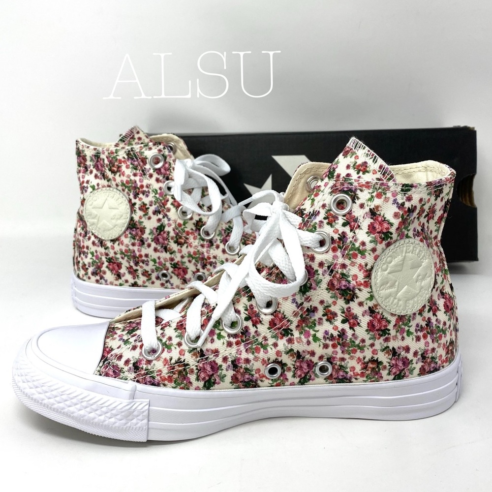 Converse Chuck Taylor All Star High  Floral Foam Women's Size 164659C - Picture 5 of 11